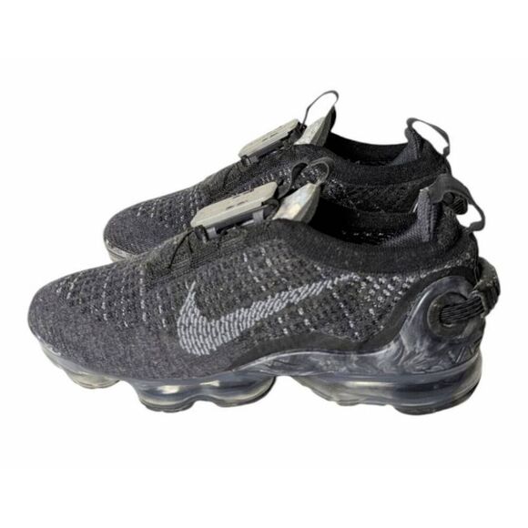 NIKE Air VaporMax 2020 Flyknit 'Black Dark Grey' Running Shoes Size 5Y/W6.5 - Picture 3 of 11